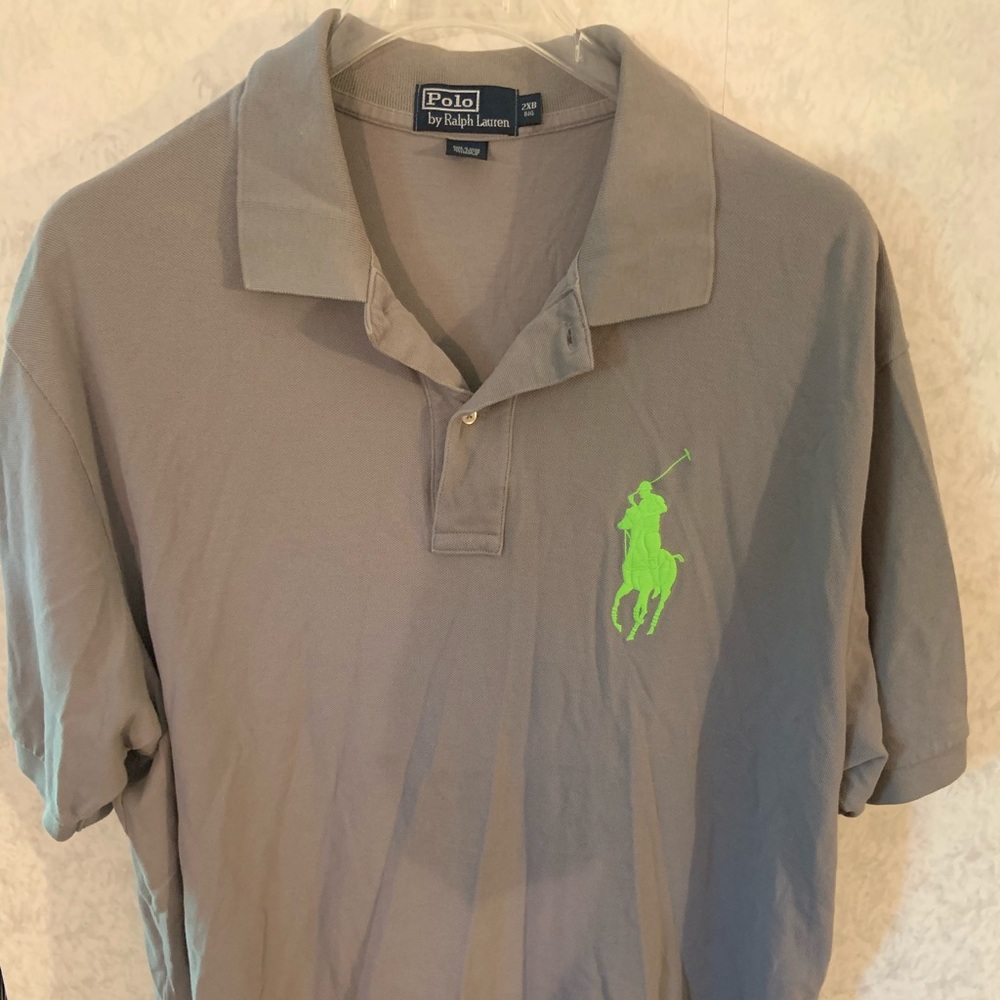 Gray Polo collar shirt